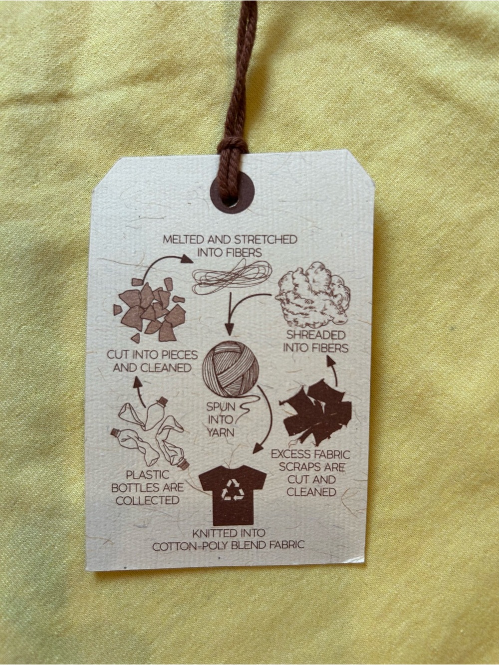 Ladies Yellow Daisy Crop Tee - Picture 5 of 7